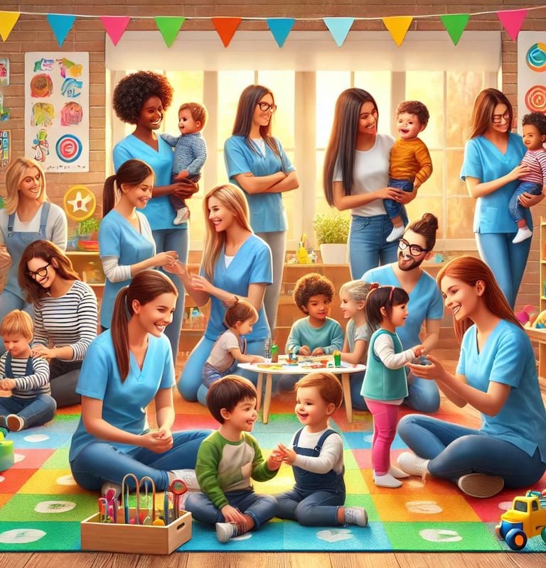 a group of people sitting on a rug with a baby in the middle of a