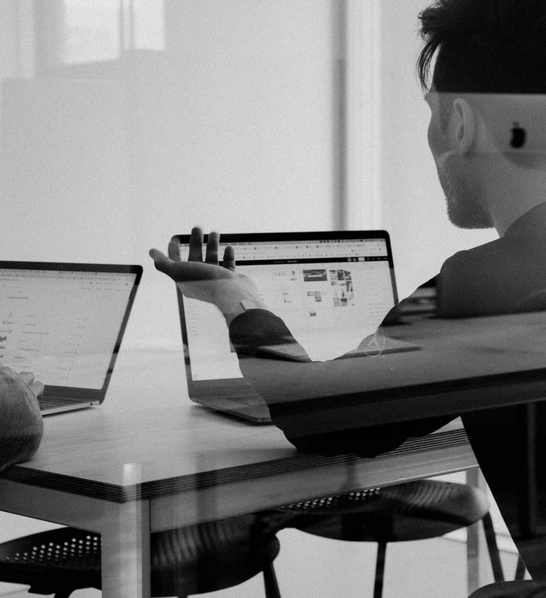 Clean and modern homepage design for a business website