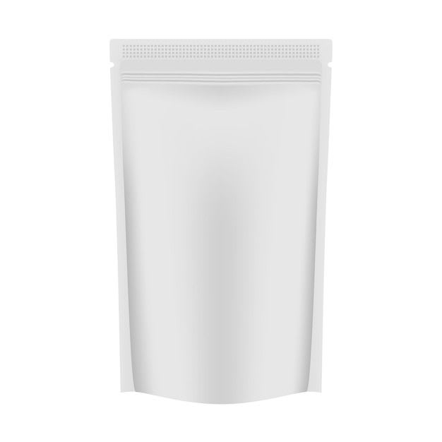 a white baguet of a white bag of food