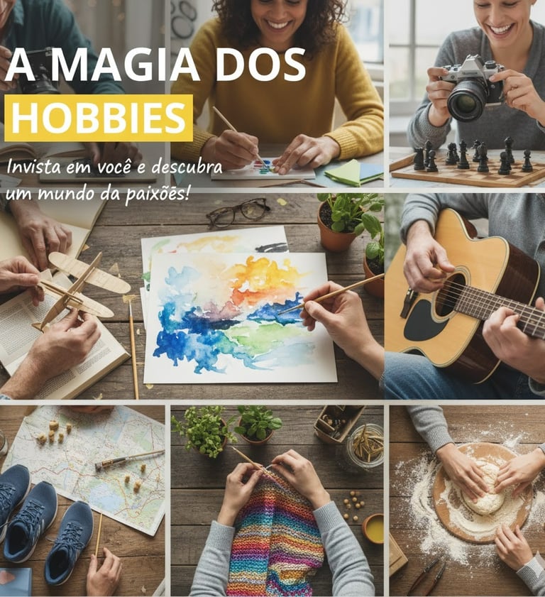 Hobbies um bem-estar para o corpo e equilibrio