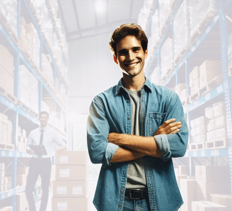 personne qui a un stock bien rangé