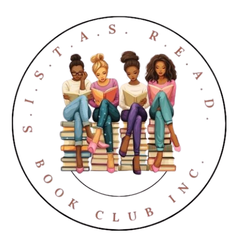 SISTAS READ BOOK CLUB INC. logo featuring diverse women of different races sitting together
