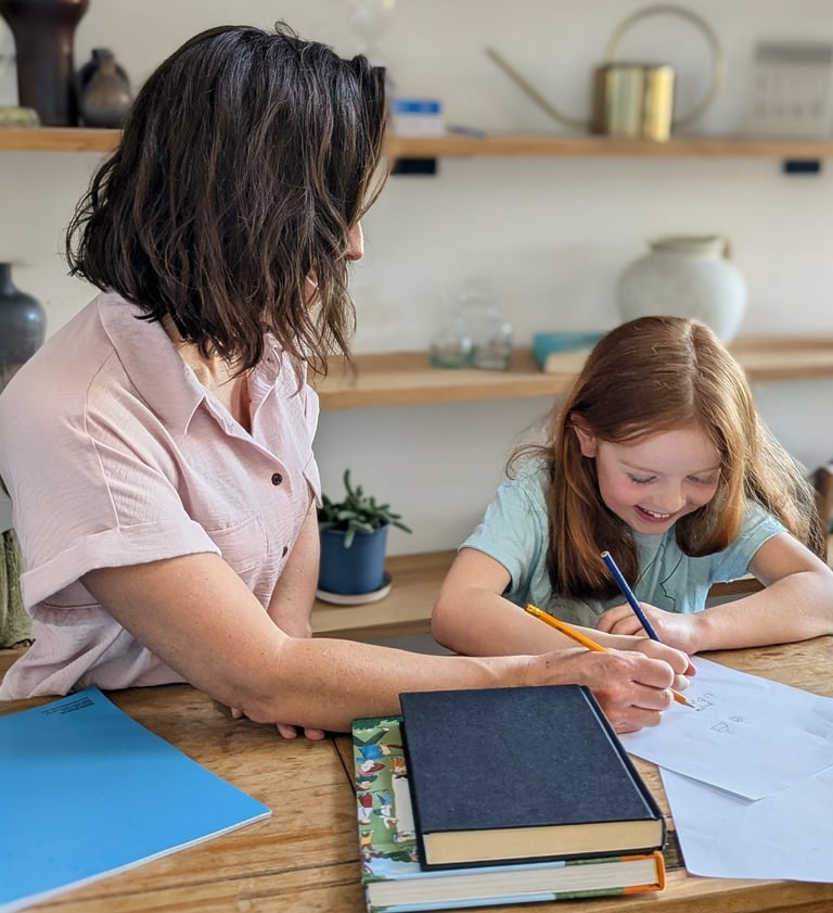 A Kent tutor is assessing a primary school aged child to support their learning in maths and English