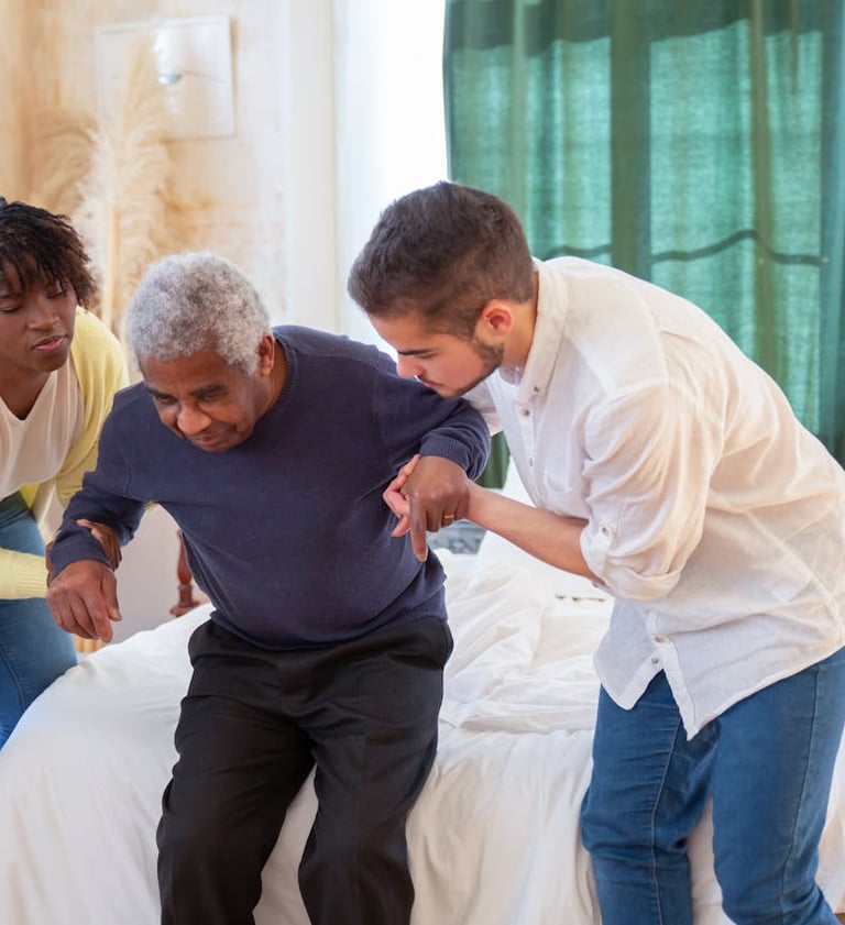 Ilustración de cobertura médica integral que protege a toda la familia.