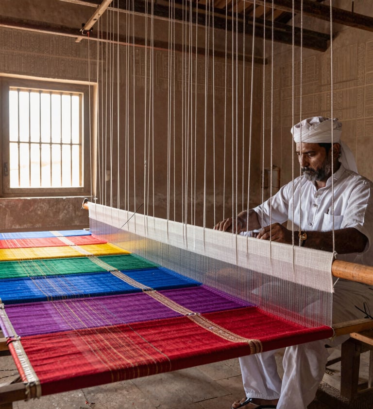 black blue and yellow textile