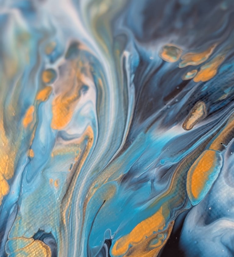 Fluid Art moderne Kunst Acrylgießen