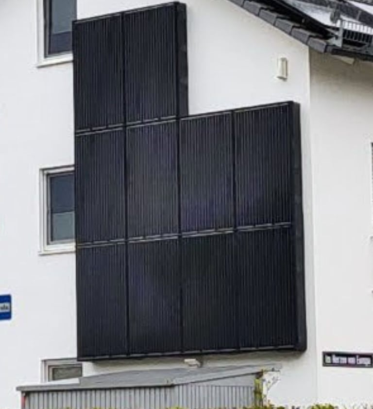Solarpanels optimiert auf Wintersonne