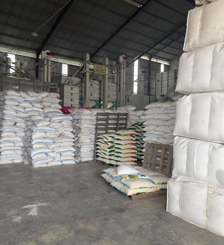 Rice husk warehouse and buyer support for industrial inquiries