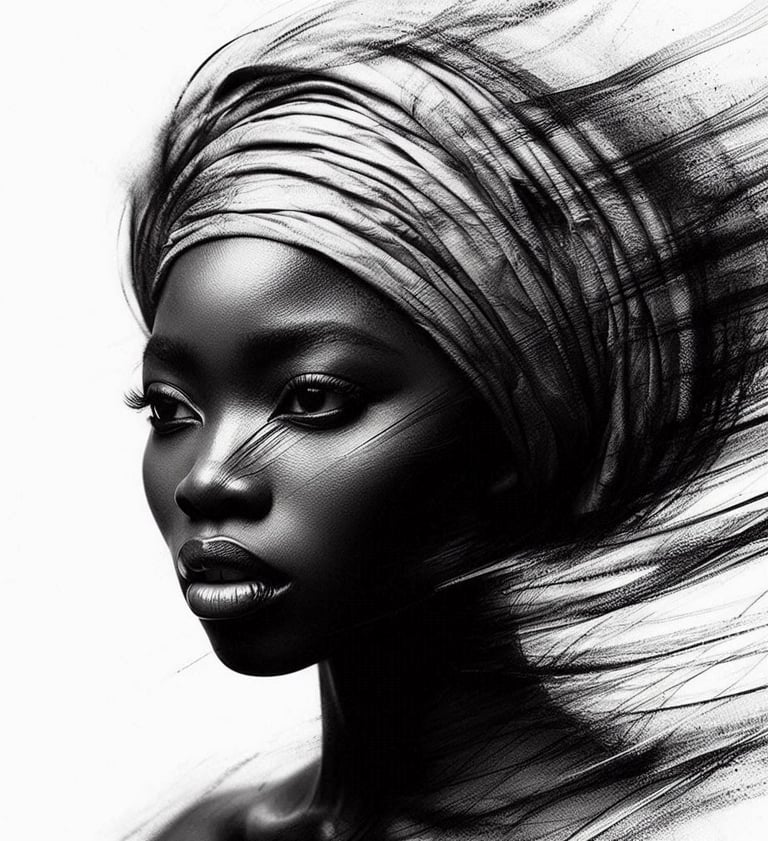 a woman with a turban