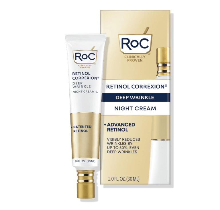 RoC Retinol Correxion Deep Wrinkle Night Cream - Anti-aging skincare for fine lines & wrinkles