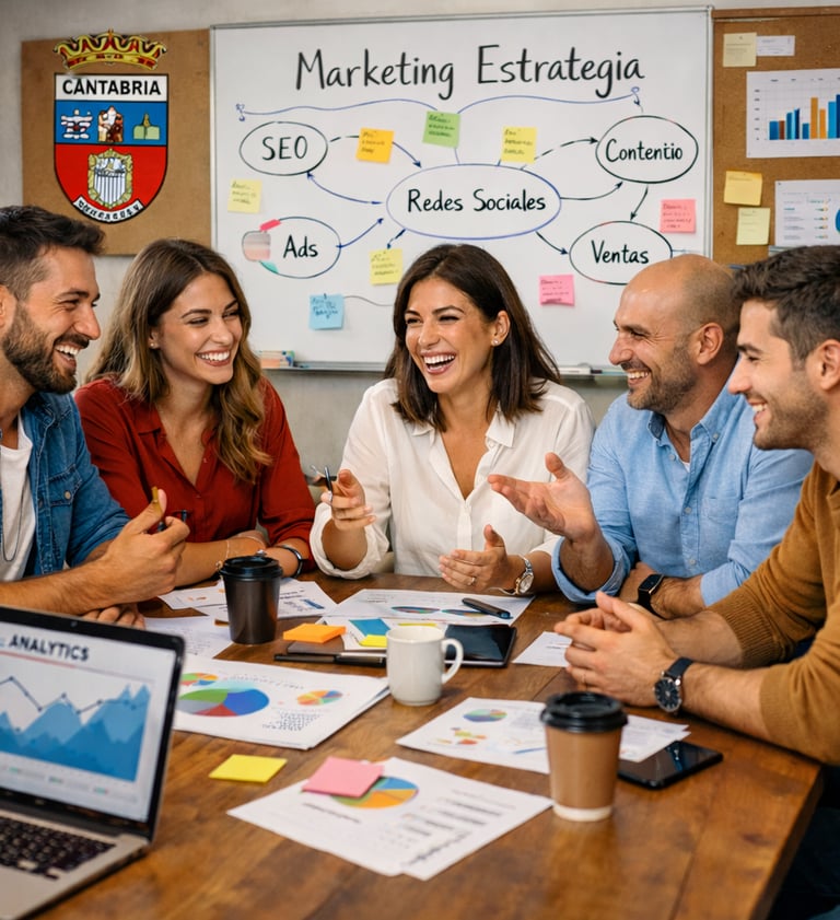 Equipo de agencia de marketing en Cantabria