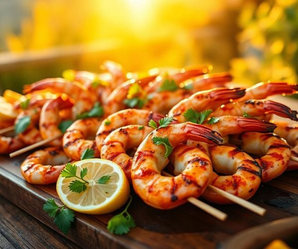 Seasoned Spicy Grilled Shrimp