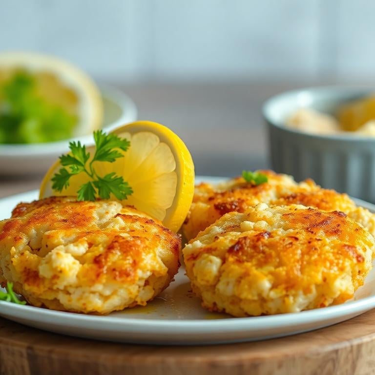 crispy lemon shrimp cakes