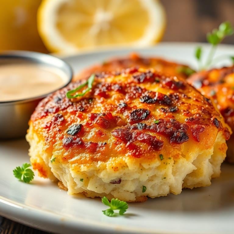 crispy lemon shrimp cakes with dipping sauce