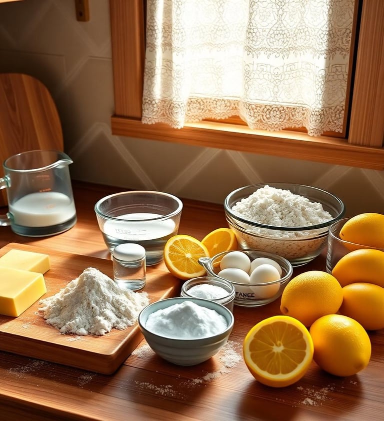 ingredients for lemon meringue pie