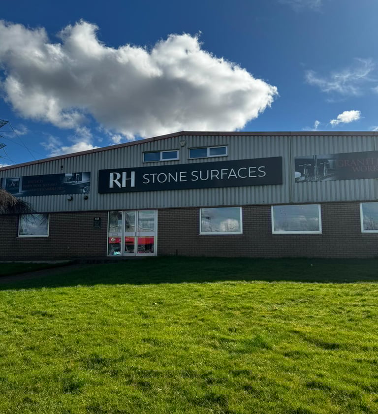 Kitchen Worktops Newcastle RH STONE SURFACES showroom 