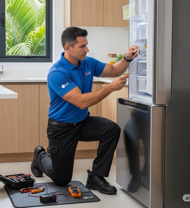 Proceso de Mantenimiento para Refrigeradores LG en Costa Rica