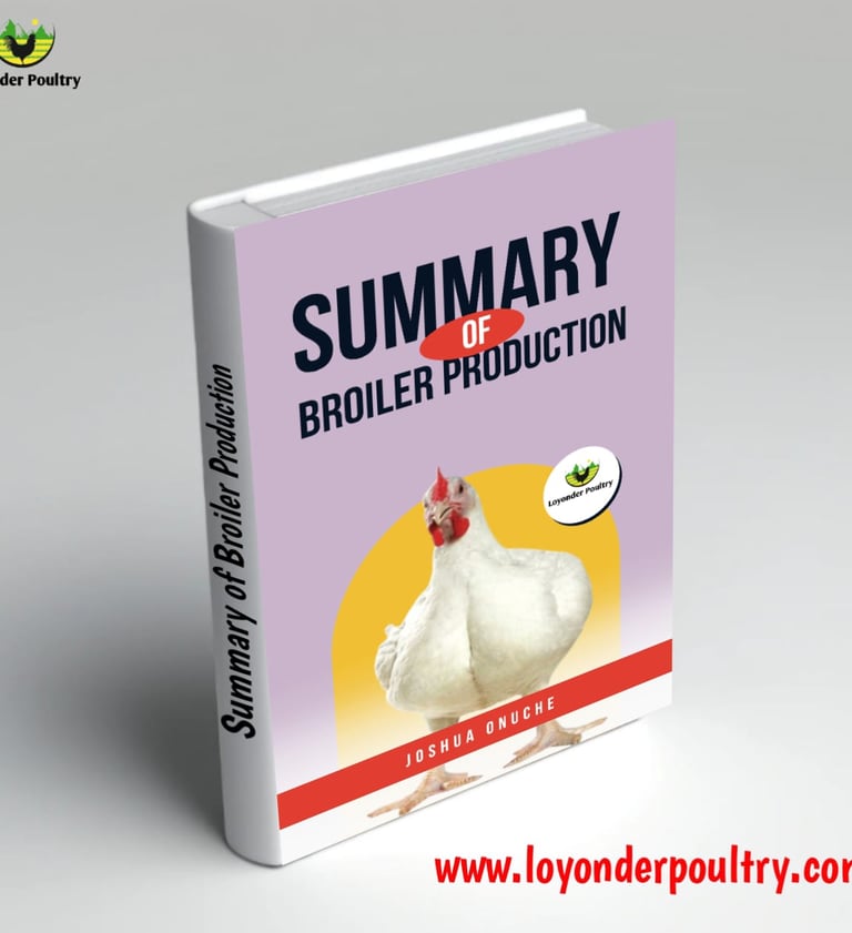 Summary of Broiler Production ebook cover