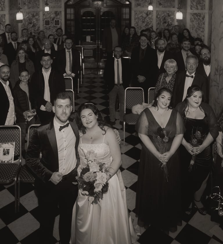 Warm wedding ceremony led by celebrant David Allbutt in Manchester, creating a personal and bespoke moment for the couple.