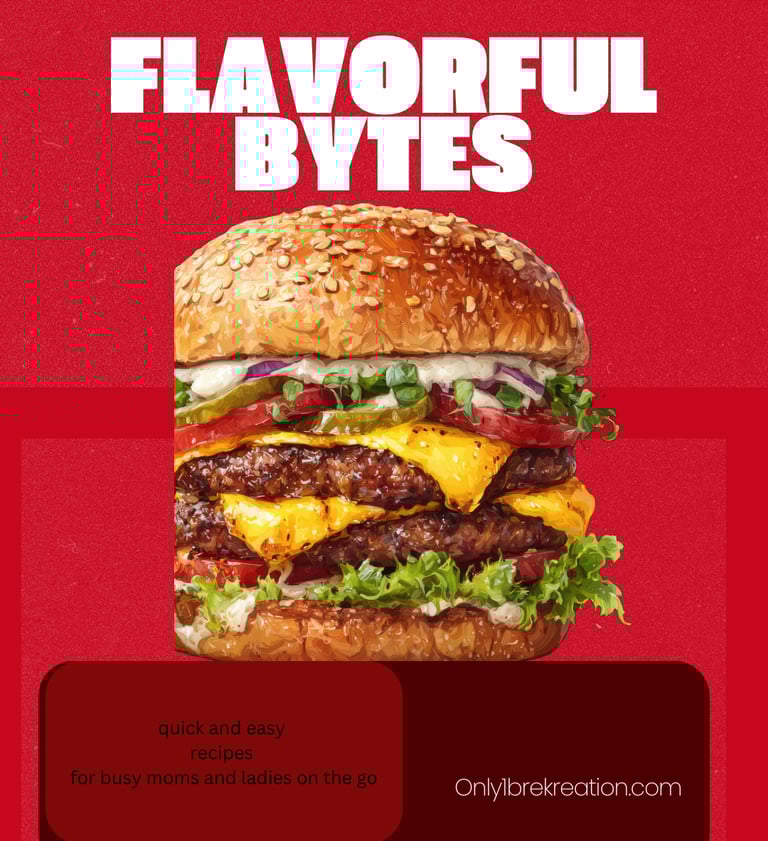 Double cheeseburger on a sesame seed bun with fresh lettuce and pickles for quick and easy recipes.