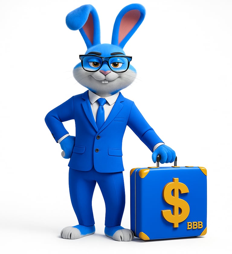 Blue Bunny Bank
