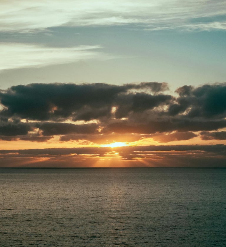 Sonnenuntergang Maderira, mit Blick auf den Atlantik