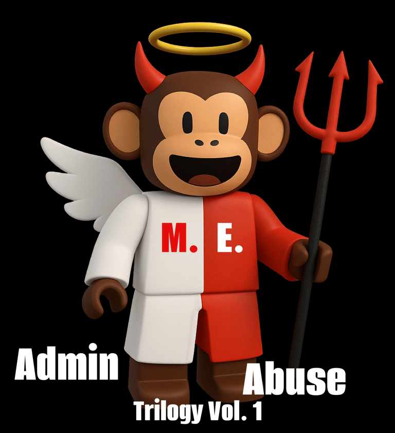 a monkey with a devilish face and devilish eyes