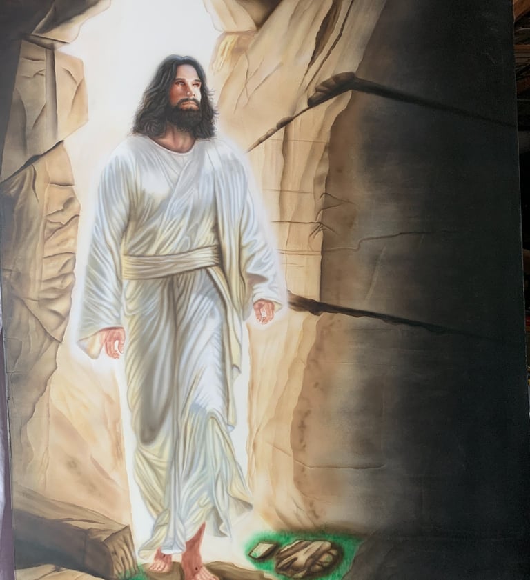 Jesus Christ prince of peace resurrection, christian artwork