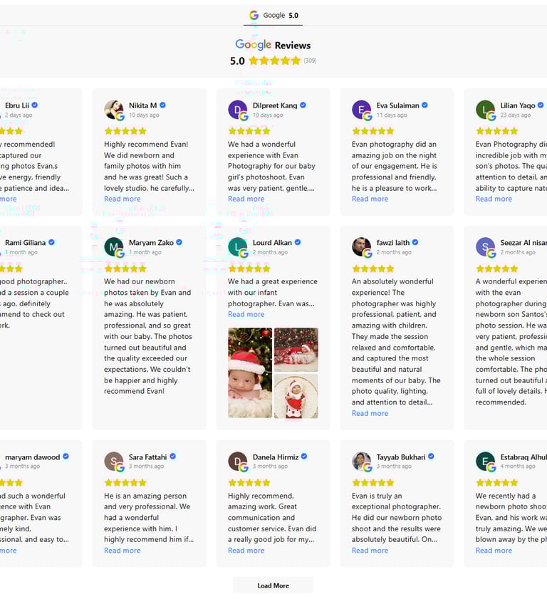 Evan Photographer Reviews on Google