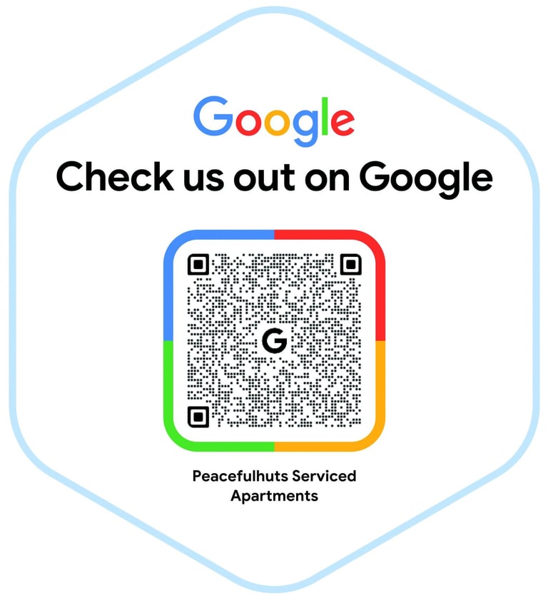 a qr coder with the words google search