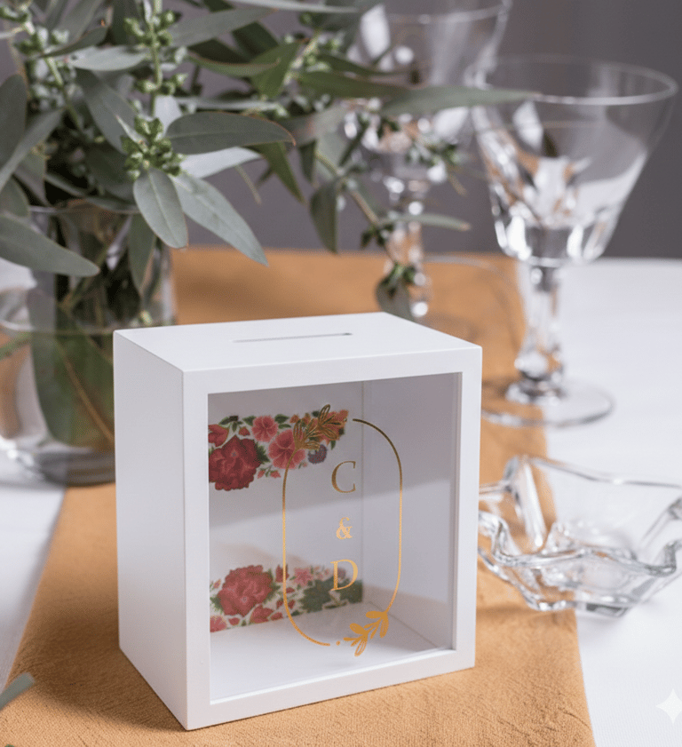 alcancia personalizada para boda 