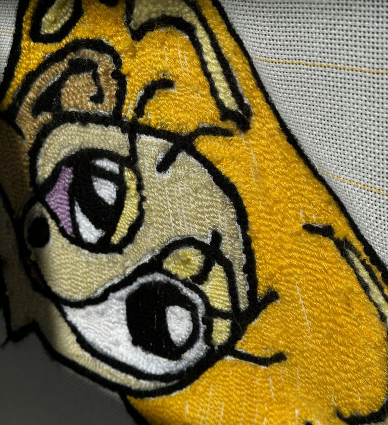 creación de cuadro tuffting de diseño