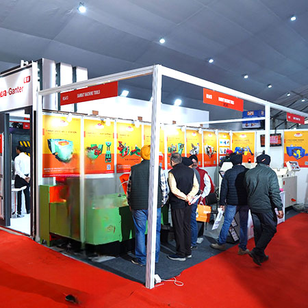 Photo of samrat machine tools booth at exhibition glada
