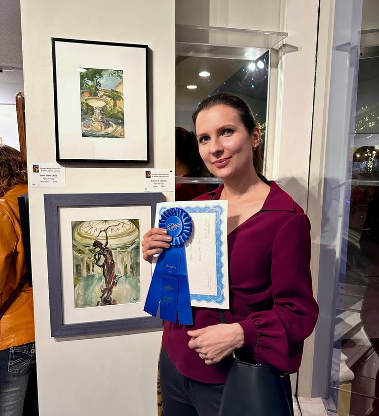 Award winner artist Agne Skaringa