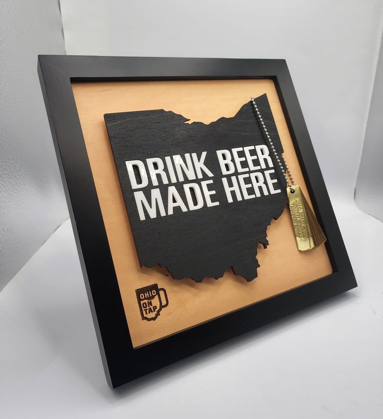 Ohio on Tap TagaBrew Trail promotional sign
