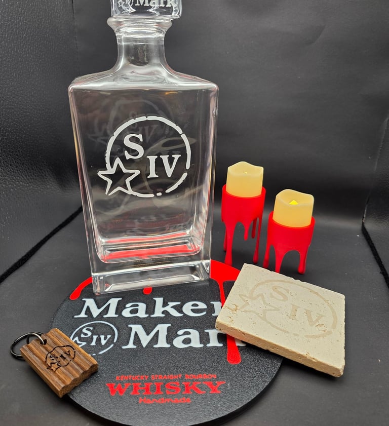 Sampling of products and idea samples created for Maker's Mark