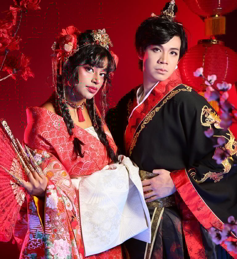 My fiance and I, transformed into The Imperial Beauty & The Dragon Prince