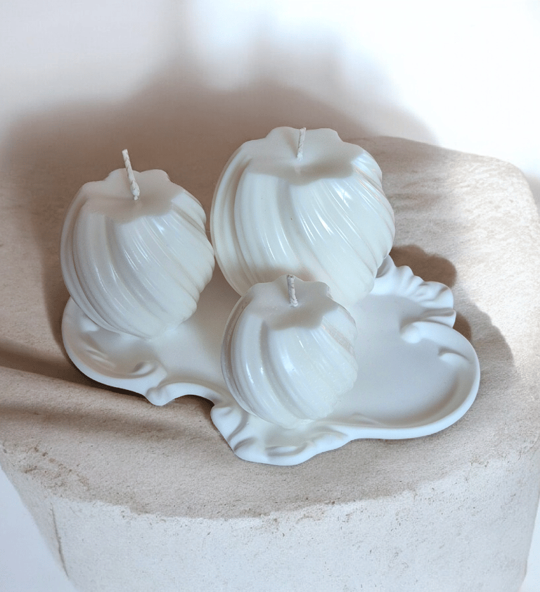 soju vaško žvakės, soju vaškas, keramikiniai rinkiniai, ranku darbo žvakės, 