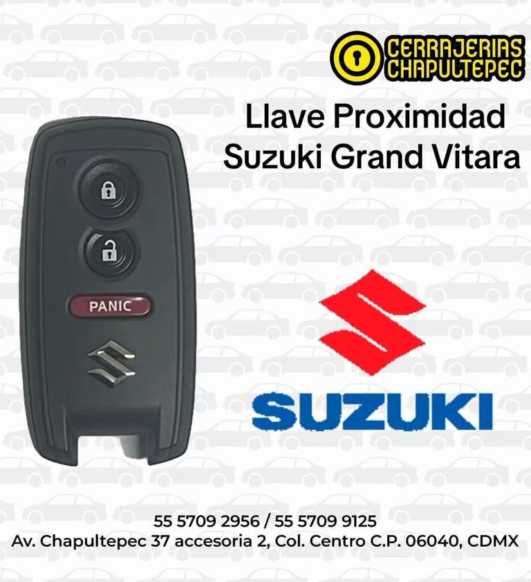 llave de proximidad de suzuki Grann Vitara manual de programacion