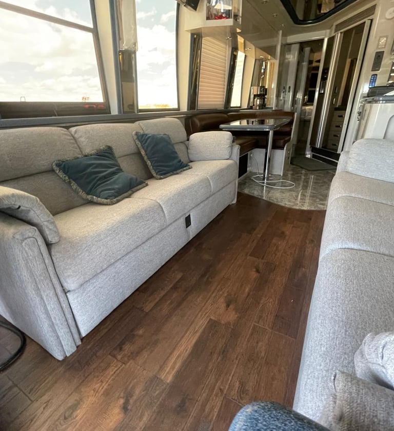 RV Flooring in a Class A 