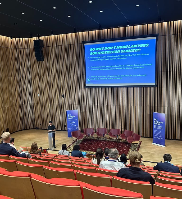 FCAI Climate Constitutionalism Keynote at DC Climate Week April 2025