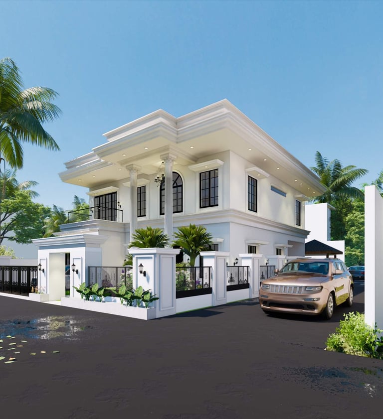 Desain Rumah Modern Klasik Raga Architect