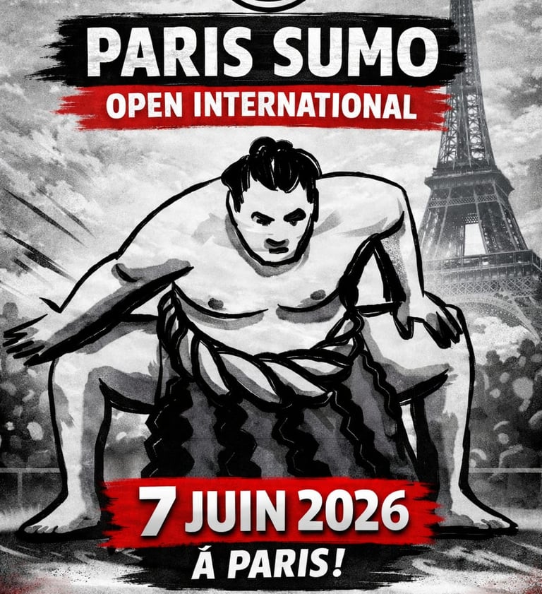 Paris Sumo open international - 7 juin 2026 à Paris ! Toutes catégories! Compétition internationale!
