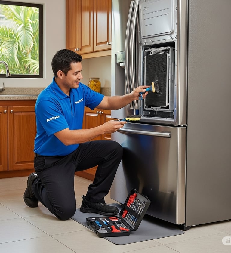 Proceso de Mantenimiento para Refrigeradores Samsung en Costa Rica