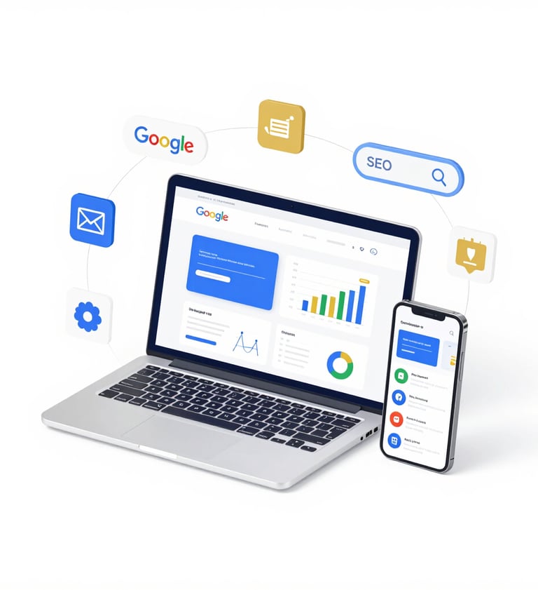 Digital marketing strategy illustration