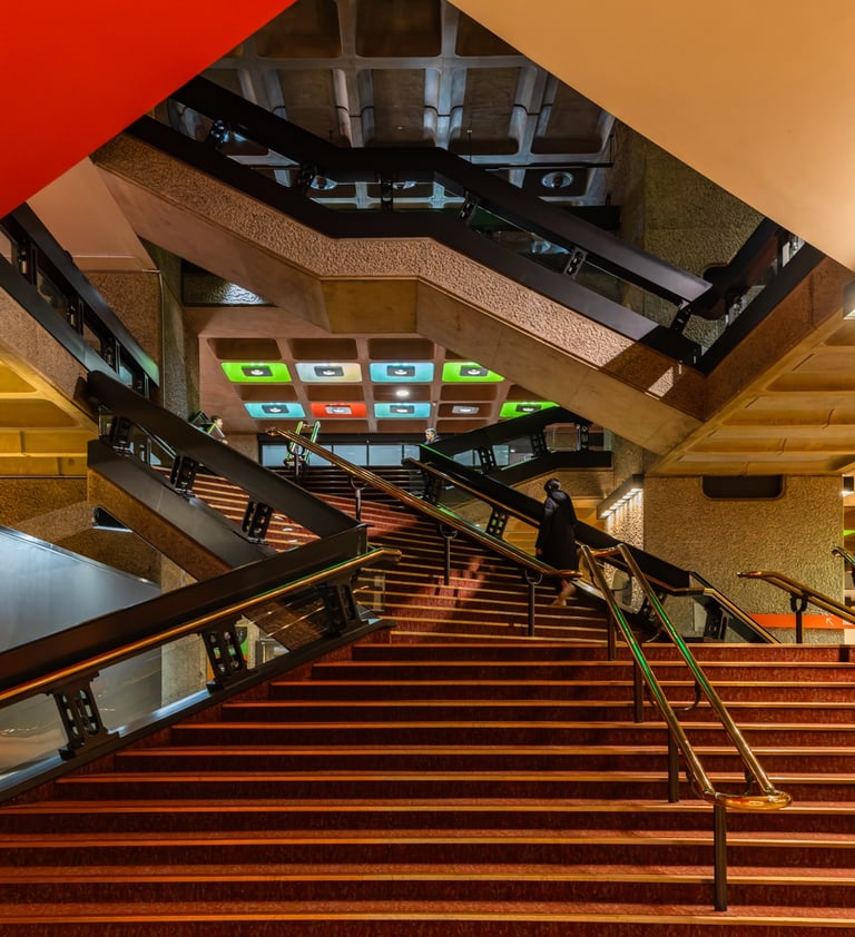 Staircases at Barbican Arts Centre