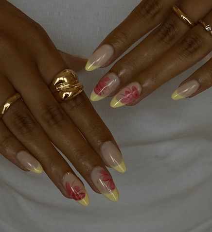 a woman's hands with a ring on her finger