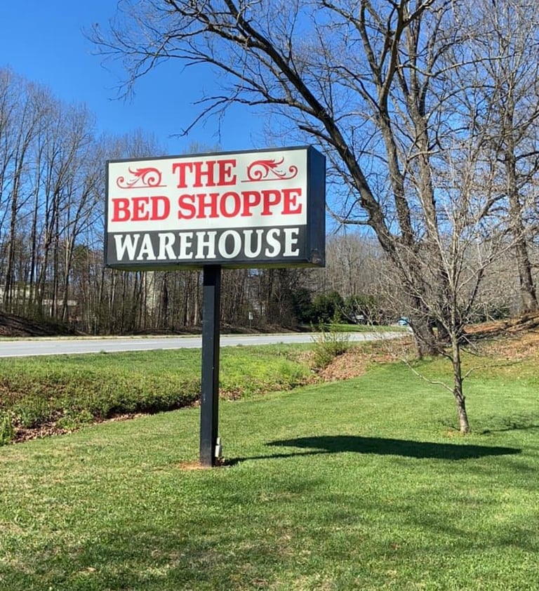 The Bed Shoppe sign on US 460