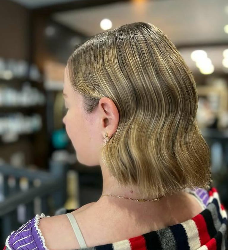 coiffure femme cheveux lisses