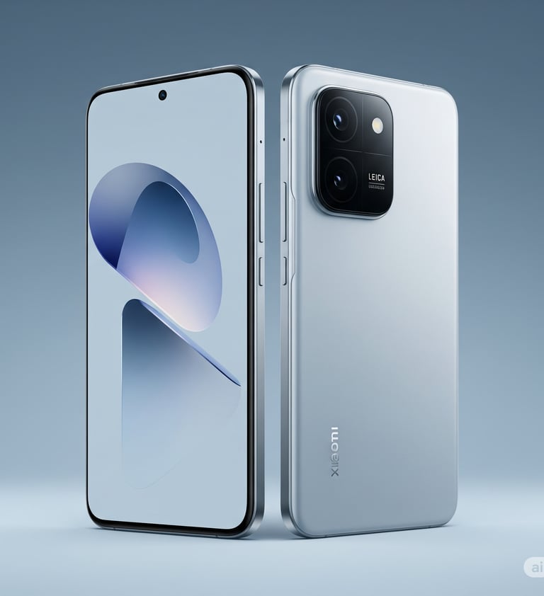 um smartphone com câmera e um telefone